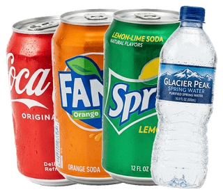 74. Soda (Can of Coke, Fanta, Sprite or a Bottle of Water)
